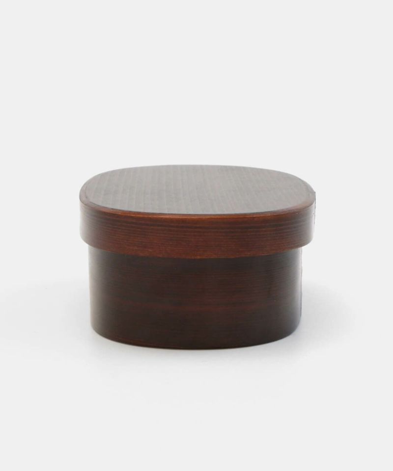 松野屋 / すり漆丸小判弁当箱 小_4