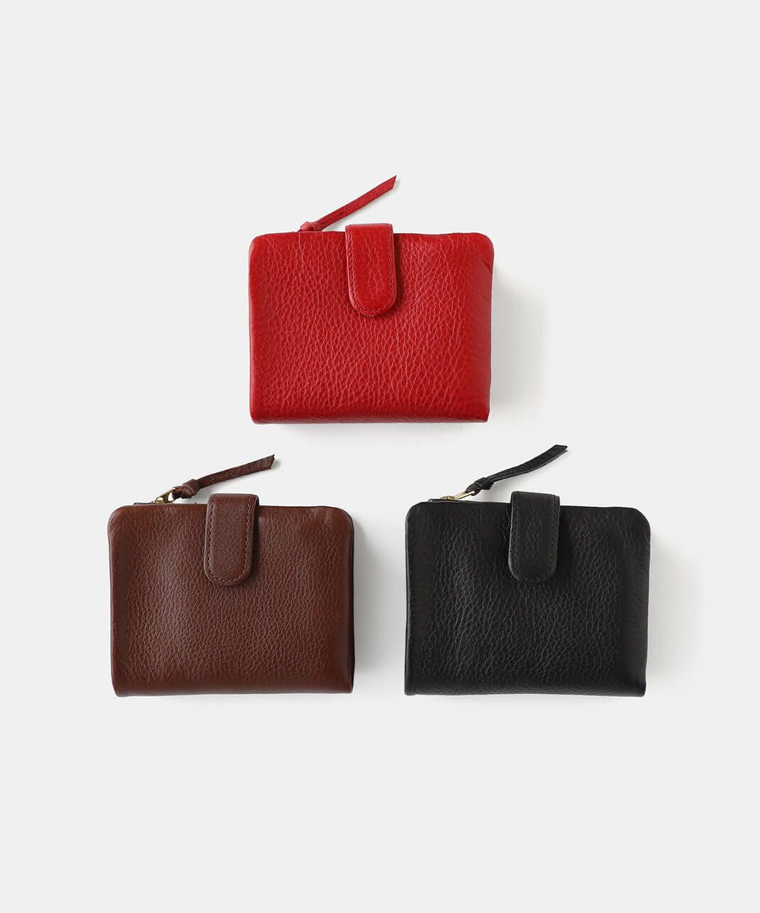 SLIP ONベルト付き二つ折りレザー財布 Arizona | mumokutekiオンライン  