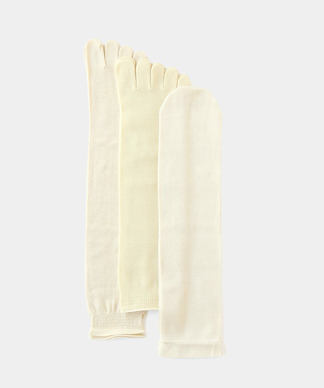 くらしきぬ / 冷えとり靴下 インナー3足セット_2