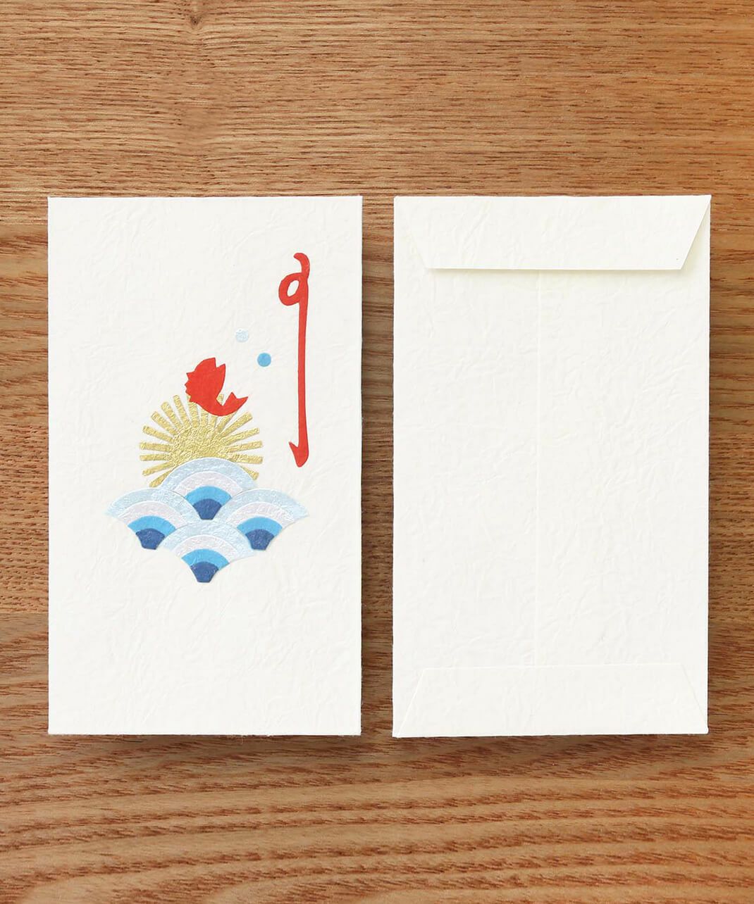 めでたや / 切り絵ぽち袋 縁起物 鯛_2