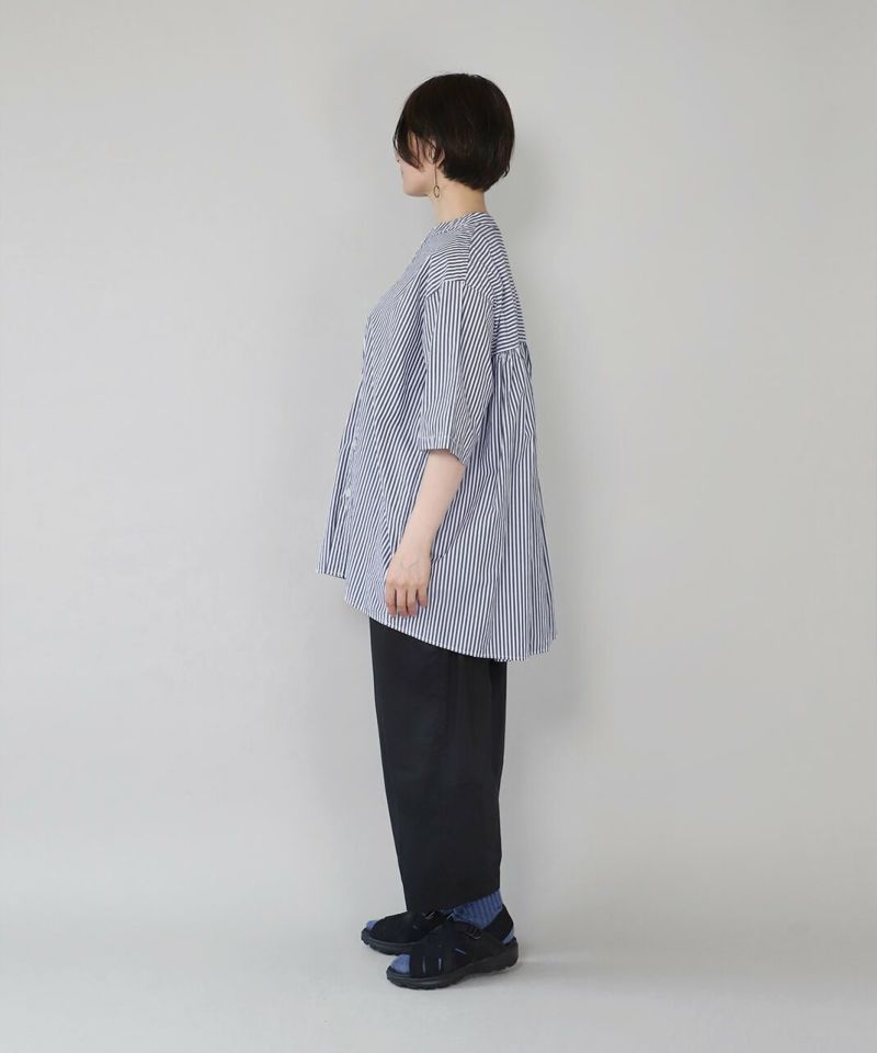 mumokuteki長さが選べる2サイズ展開のコクーンパンツ
