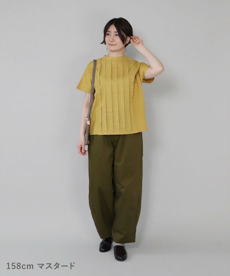 20%off】mumokuteki×LILASICブラウスみたいなタック切替え