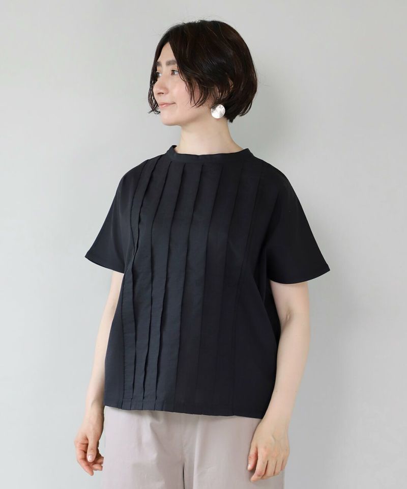 なんでも鑑定団よりも驚き！ mumokuteki×LILASICブラウスみたいなタック切替えカットソー ジャケット・アウター