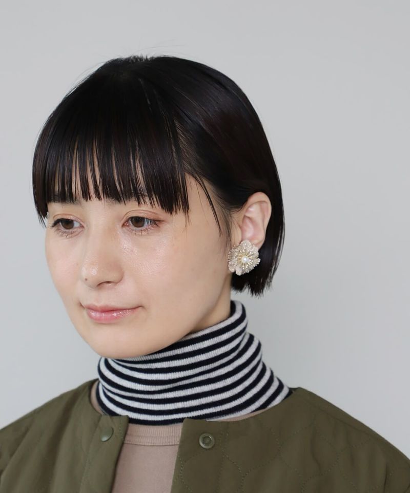 シルバー レース風フラワーモチーフ ピアス　（R0902-04） 1120235451_655b733b8df23.jpg