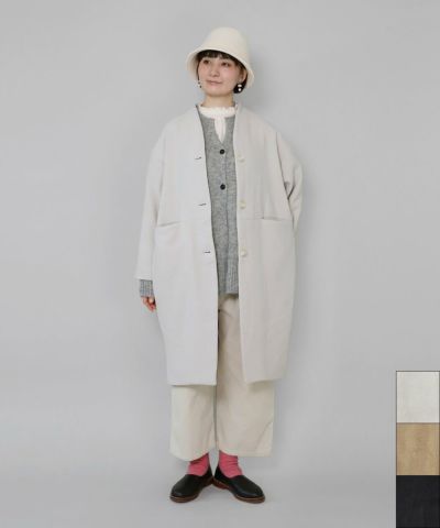 50%off】mumokutekiすっきりVネックのコクーンコート | mumokuteki