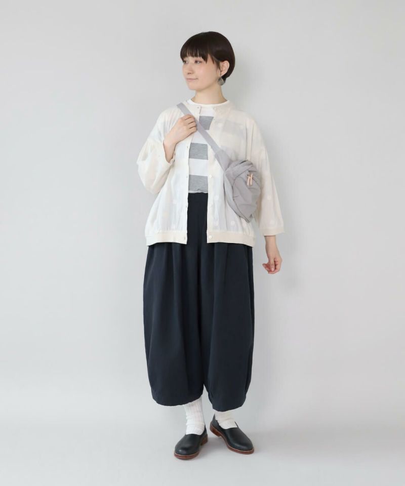 mumokutekiコットンリネンのバルーンパンツ | mumokuteki