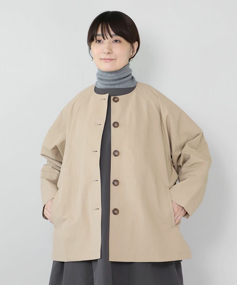 【通販 人気】 レトロ ミカレディ 毛足 ジャケット モヘヤノーカラーコート ジャケット・アウター