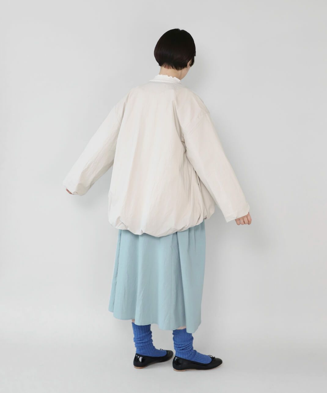 HEAVENLYコットンナイロンの中綿入りバルーンジャケット | mumokuteki