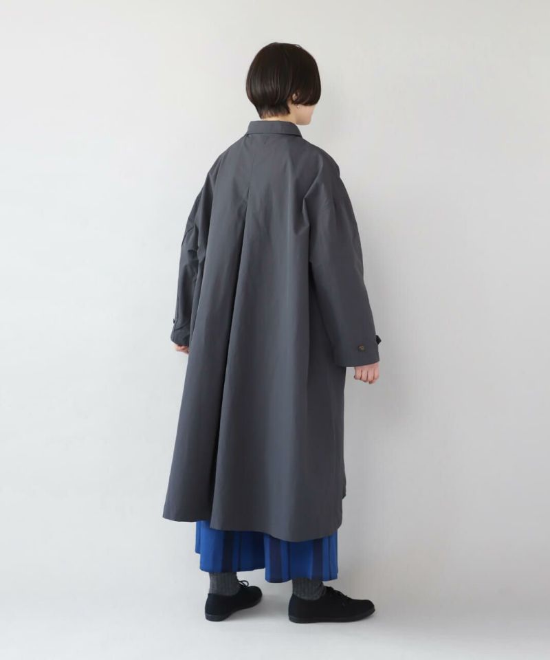 mumokutekiコットンナイロンのステンカラーコート | mumokuteki mumokutekiコットンナイロンのステンカラーコート | mumokuteki