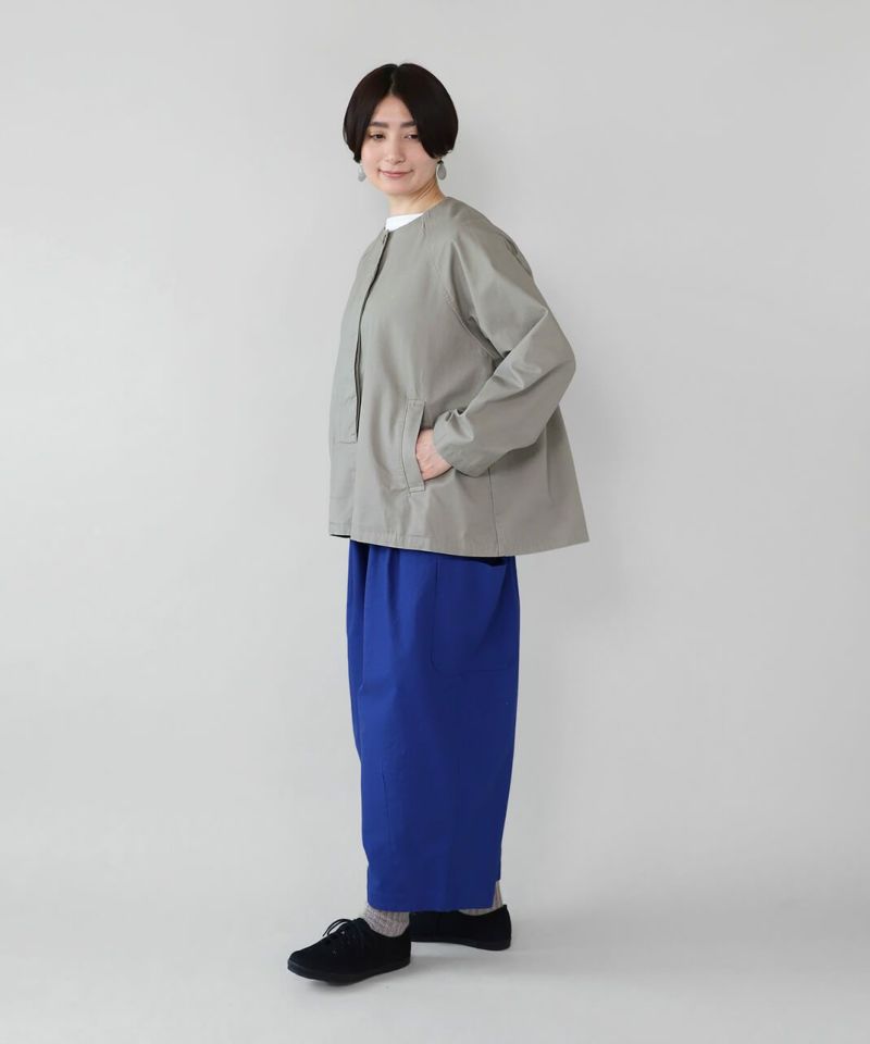 20%off】HEAVENLYコットンツイルのAラインショートコート
