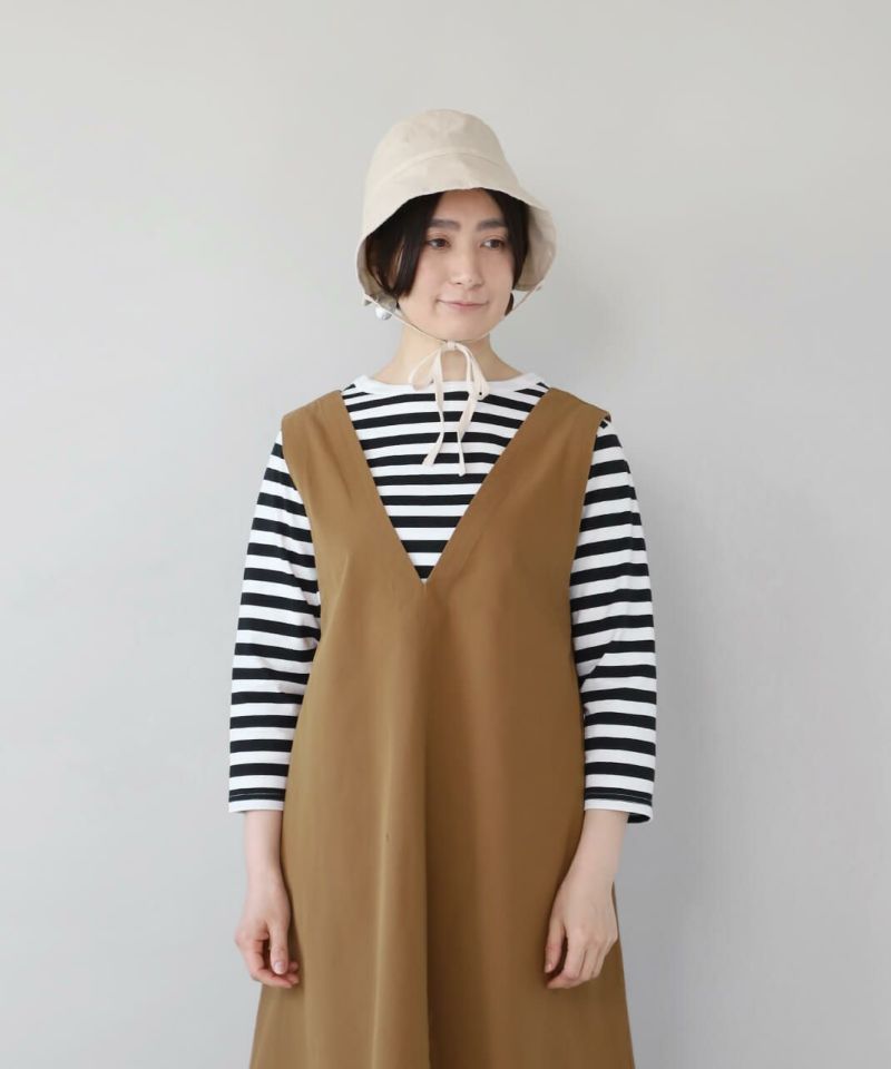 30%off】mumokuteki接触冷感リネンボンネットハット
