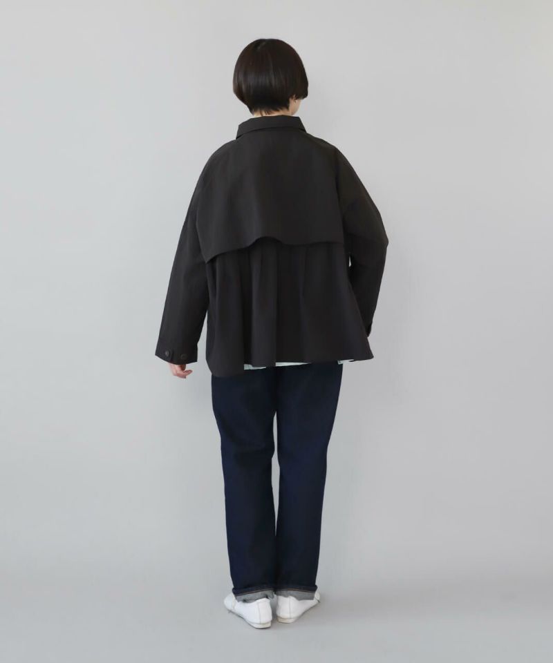 20%off】Noia撥水加工を施したバックタックショートジャケット 20%off】Noia撥水加工を施したバックタックショートジャケット