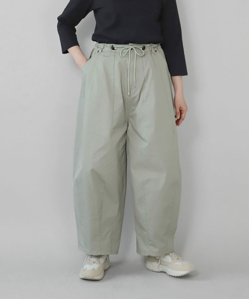 banmariバルーンパンツ　コットンツイル　ベージュ 4130492_base.jpg