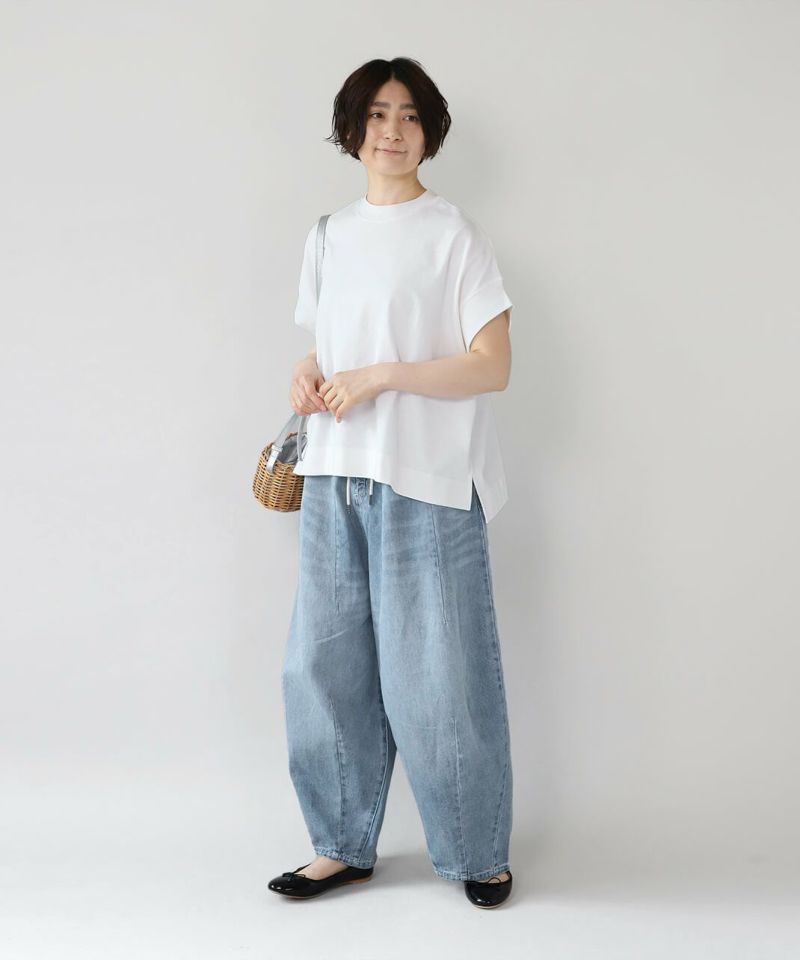 UNPLEコットンデニムのタックバルーンパンツ | mumokuteki