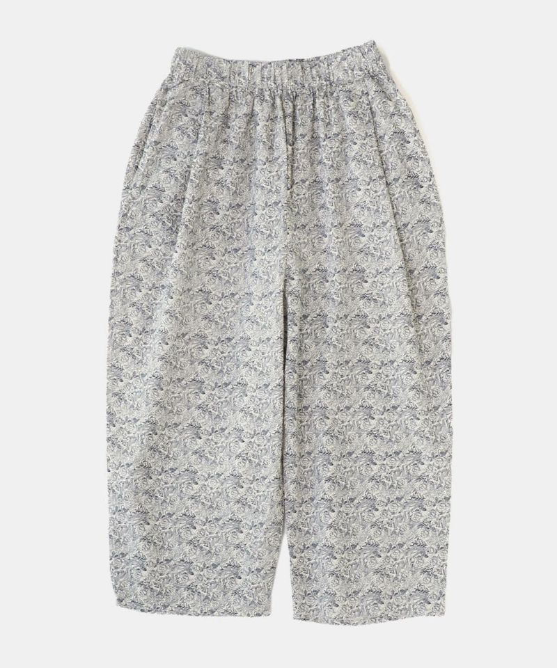 大人気新品セール ブ mumokutekiさらっとした着心地の花柄ワイドコクーンパンツ パンツ