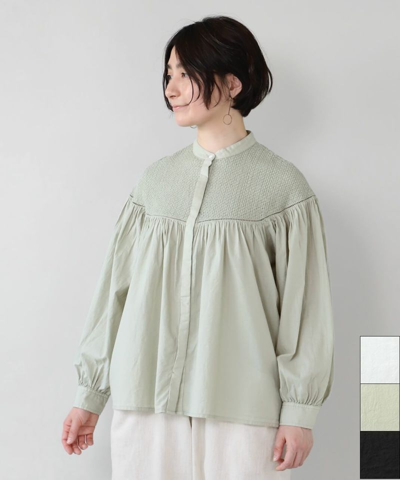 UNPLEふんわりシルエットの刺繍ブラウス | mumokutekiオンライン