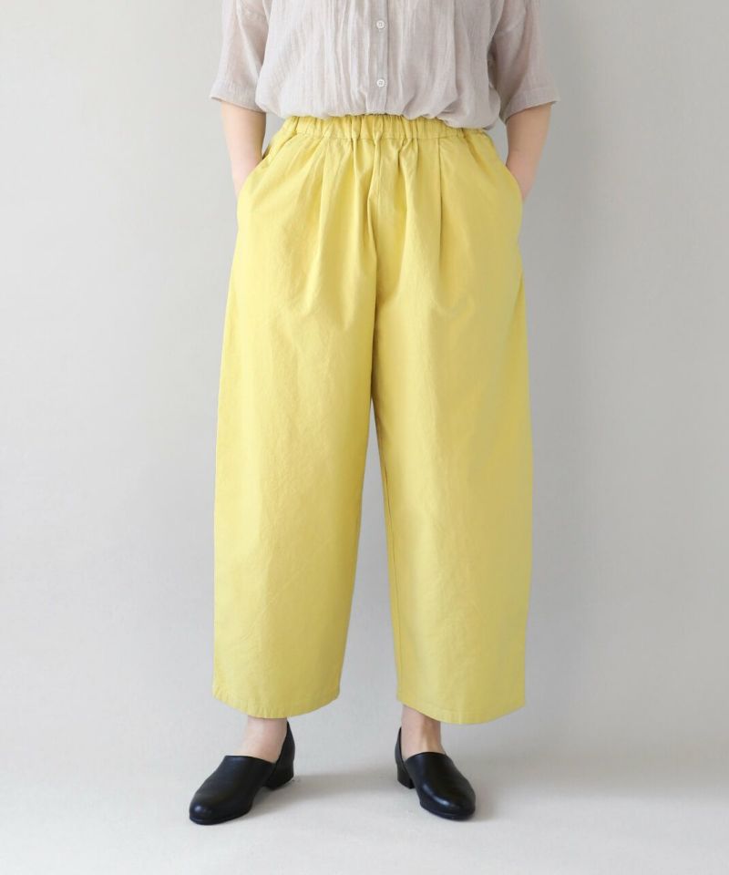 HEAVENLYコットンリネンのらくちんワイドパンツ | mumokuteki