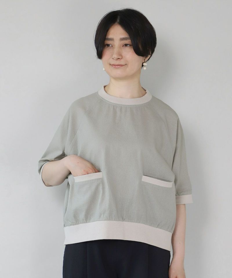 美品 モユル 萌 麻 リネン コットン 変形プルオーバー ワイド チュニック 黒 sawa-9613_00.jpg?basethum=225