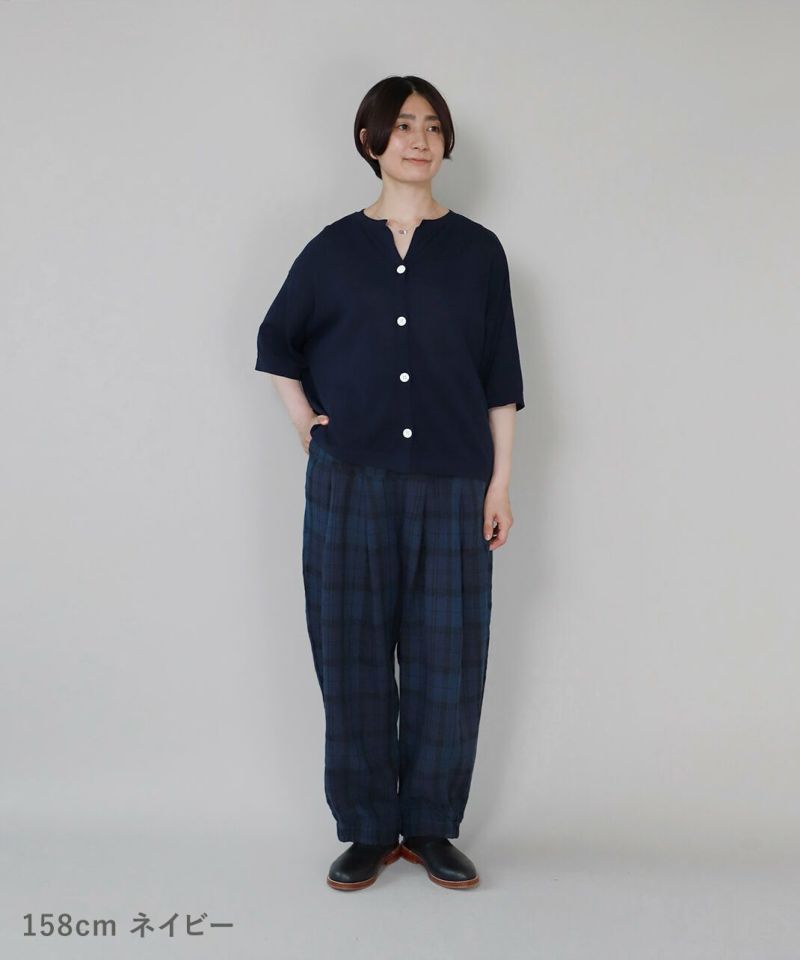 mumokutekiさらっとしたコットンのワイドカーディガン