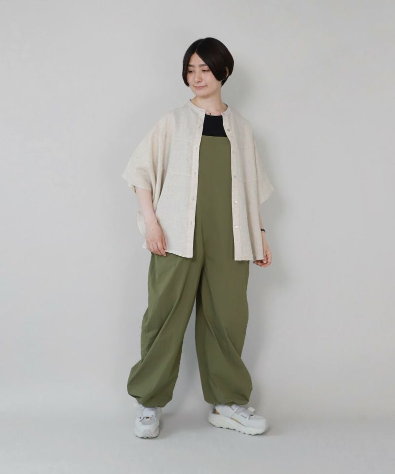 mumokuteki撥水加工のワイドサロペット | mumokutekiオンライン