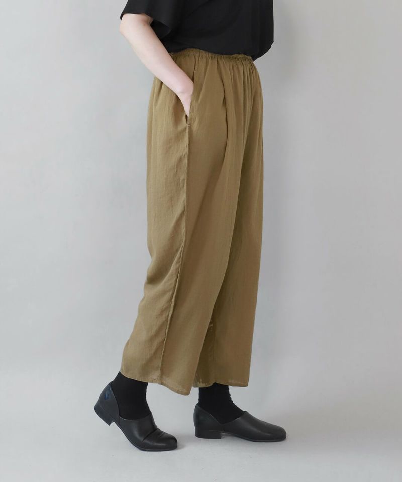 萠 MOYURU✨️サルエルパンツ やわらかコットン 美品 MOYURU 萌 センソユニコ サルエルパンツ ボトムス 七分丈