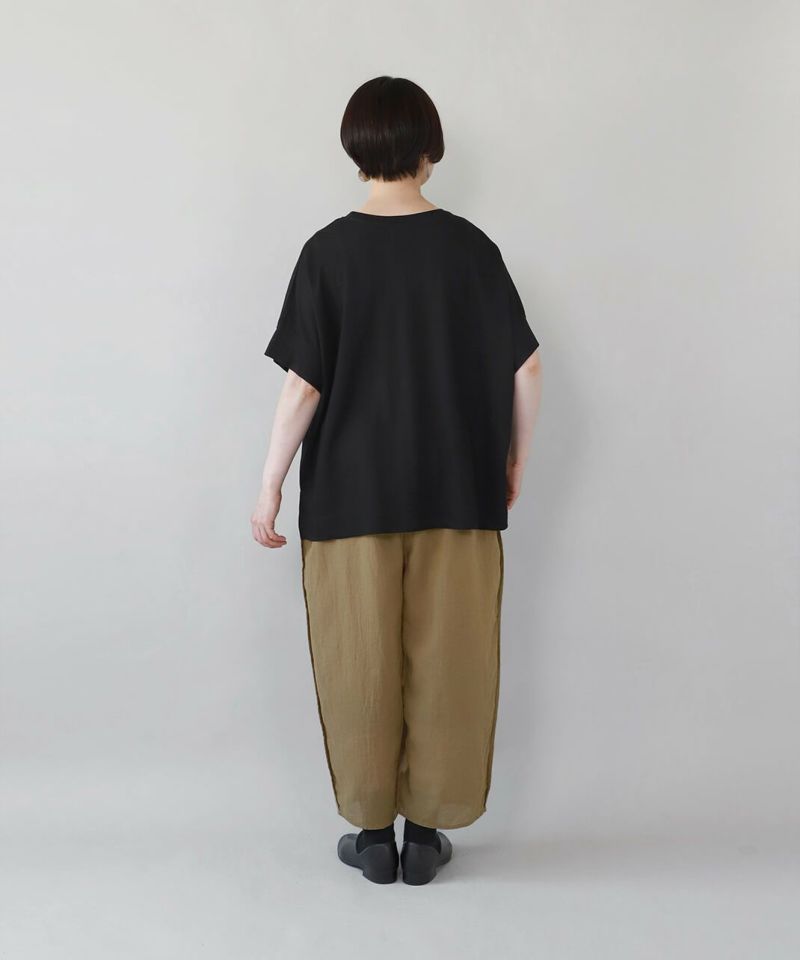 nonさま専用。サロペットサルエルパンツ　125丈　リネン　ハンドメイド　作家 リネン サロペット 【送料無料】 リネンオールインワン リネン