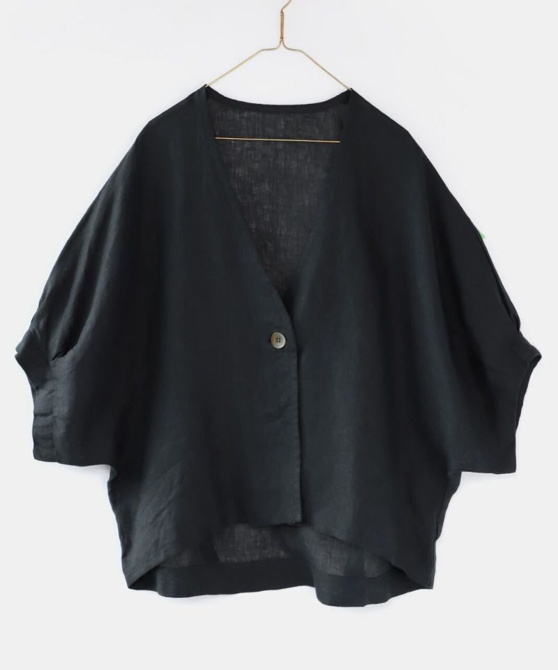 30%off】blue willowリネンのドルマンジャケット | mumokuteki