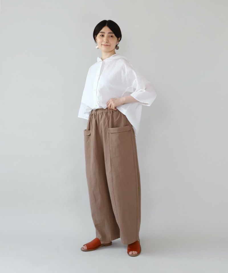 リボン様　リネンパンツポケット付 リボン様 リネンパンツポケット付 パンツ