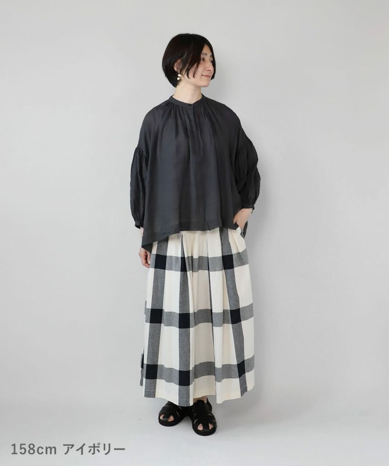 セシカ　ガウチョパンツ 2色セット 黒 グレー チェック柄 買い保障できる 大注目】 セシカガウチョパンツ 2色セット