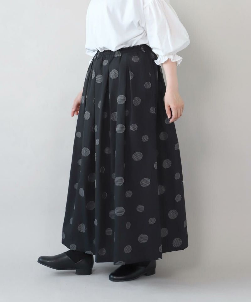 ★M★ドット タックスカート　Y's for living Y's for living +fabric furnishings(ワイズフォーリビング