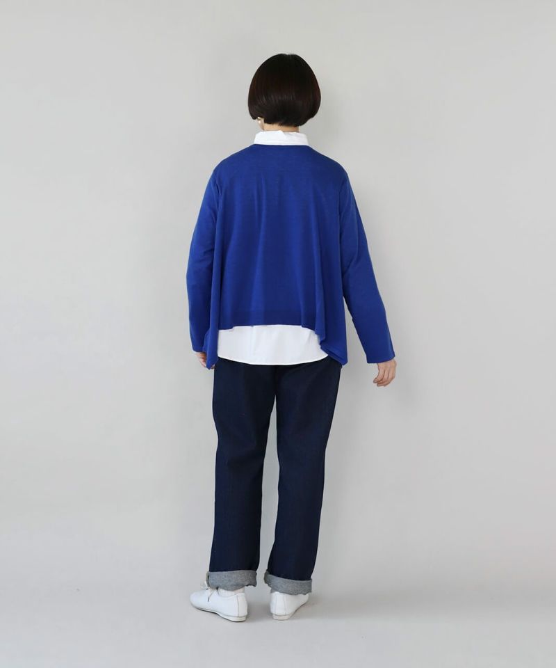 mumokutekiゆったりシルエットの2WAYニットカーディガン