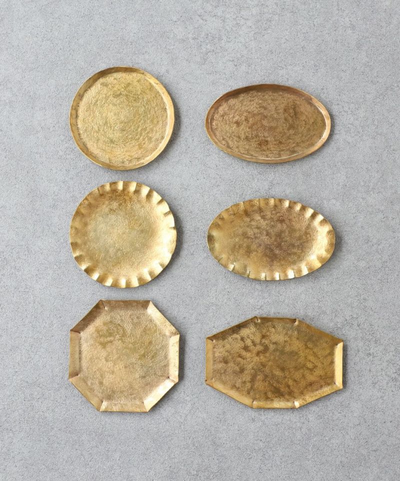 molds 真鍮のお皿 真鍮製プレート｜（打ち出し模様 / 彫り模様） お皿 トレー