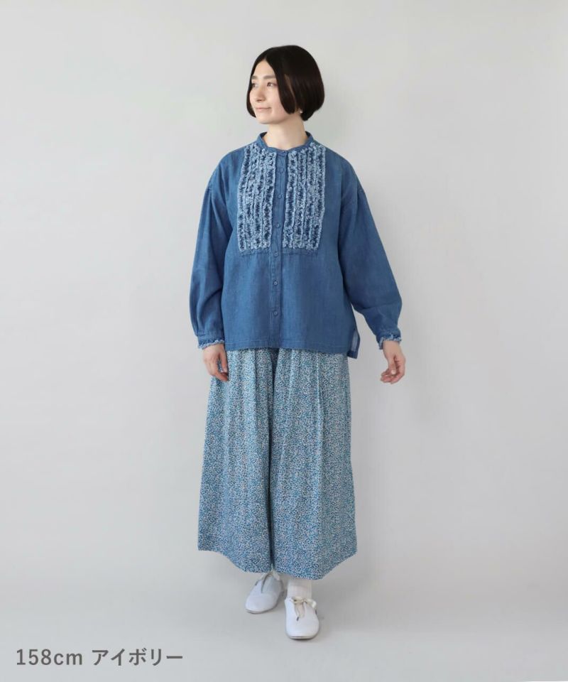 HEAVENLYレトロな雰囲気の小花柄ガウチョパンツ | mumokuteki