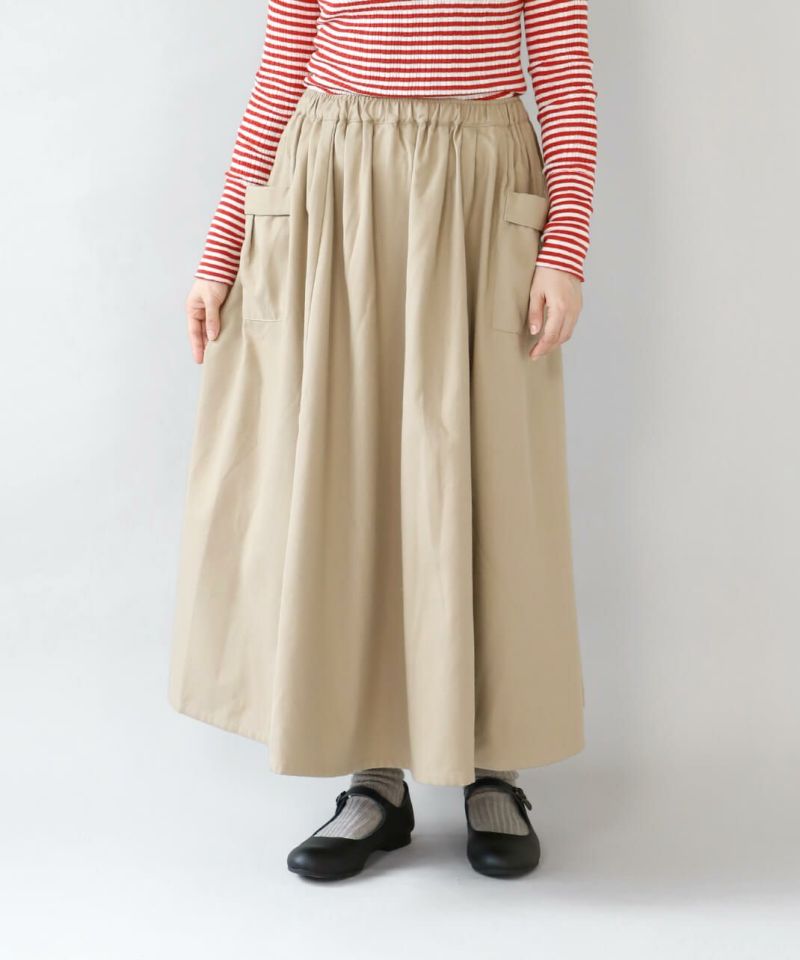 maonosukeスカート 30%off】mumokutekiウールライクのポケットスカート | mumokuteki