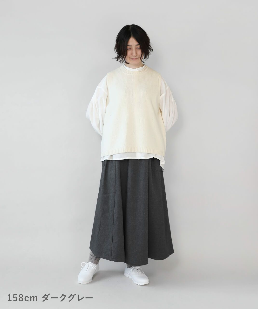 maonosukeスカート 30%off】mumokutekiウールライクのポケットスカート | mumokuteki