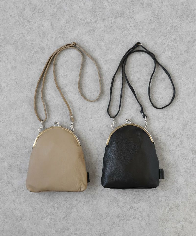 TIDEWAYとても柔らかい牛革のがま口ショルダーバッグ | mumokuteki