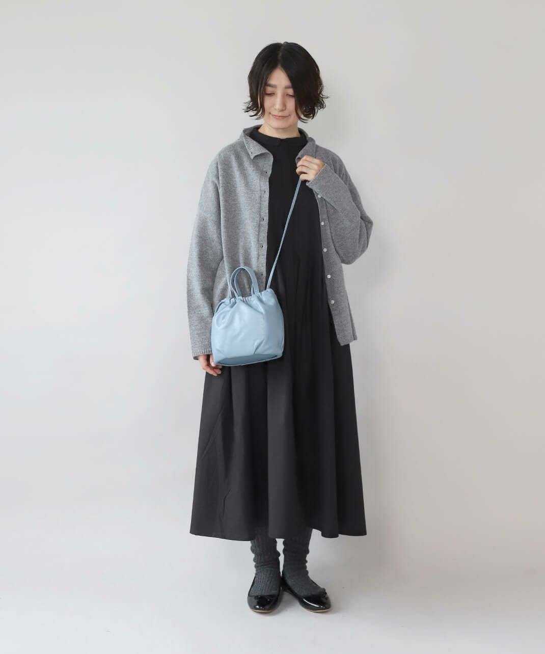 10%off】TIDEWAYソフトな風合いの牛革2WAY巾着バッグ | mumokuteki