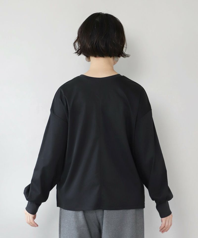 hunchさらさらコットンのフリルデザイン2WAYカットソー | mumokuteki