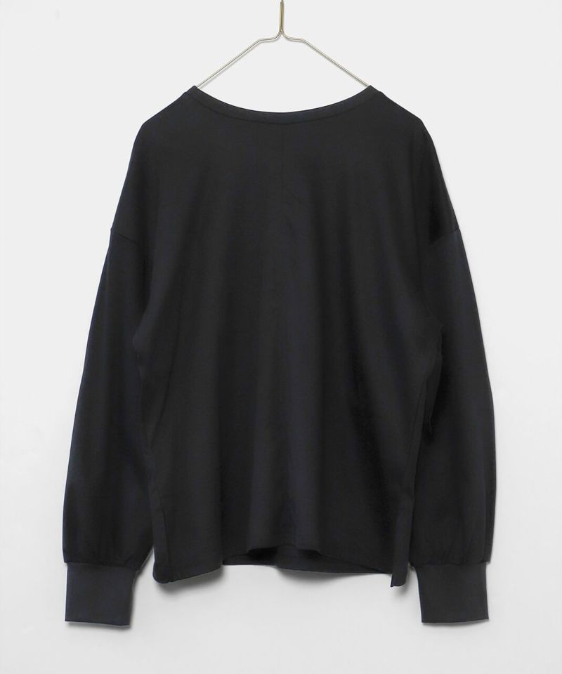 hunchさらさらコットンのフリルデザイン2WAYカットソー | mumokuteki