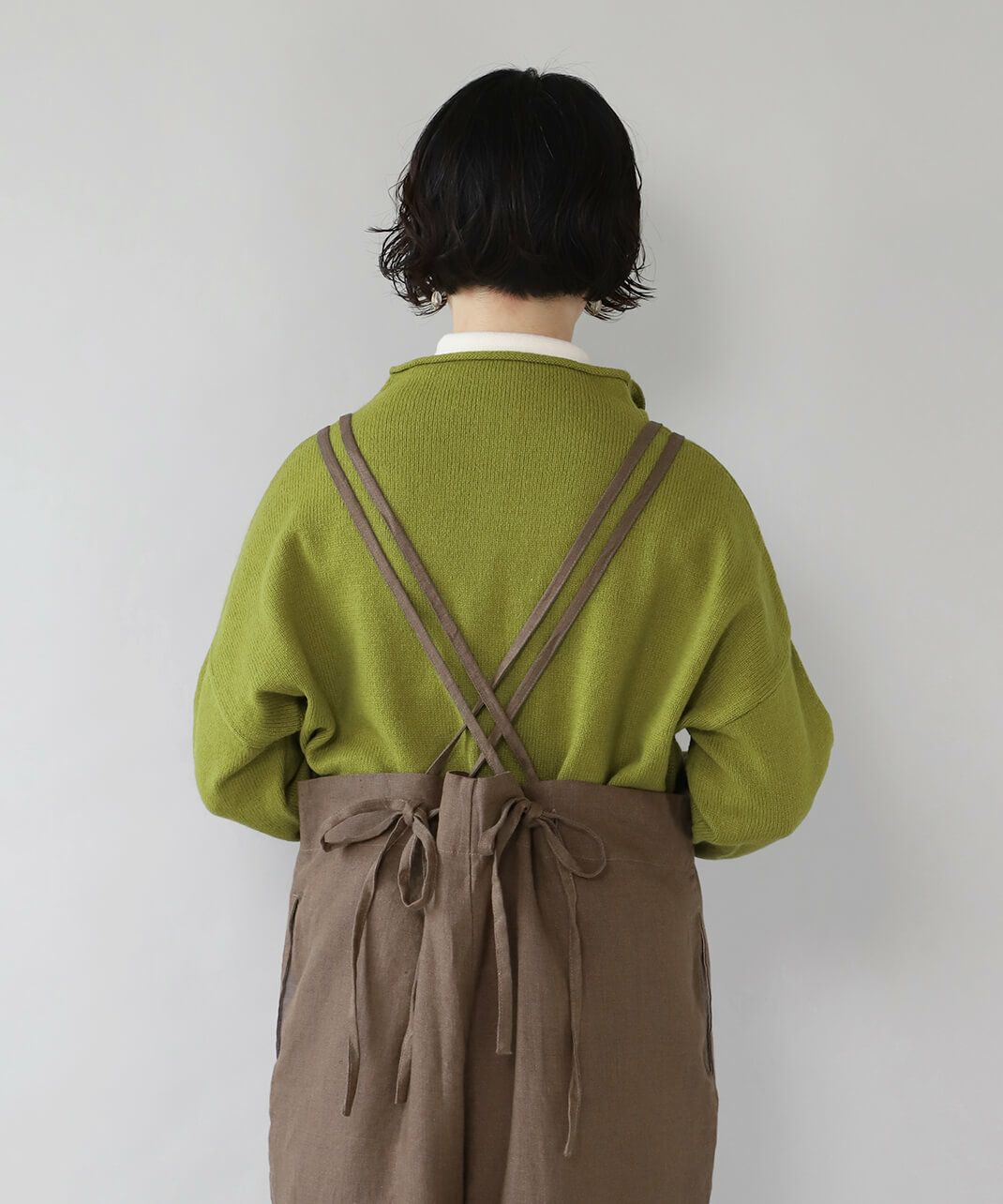 30%off】blue willowリネンのリボンサロペット | mumokutekiオンライン