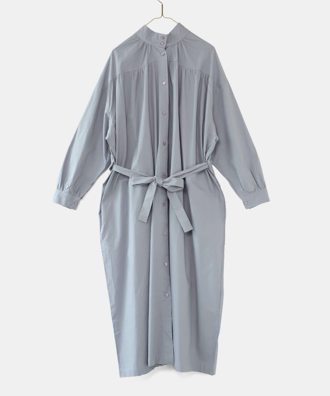 40%off】mumokutekiコットンポプリンの2WAYハイネックワンピース