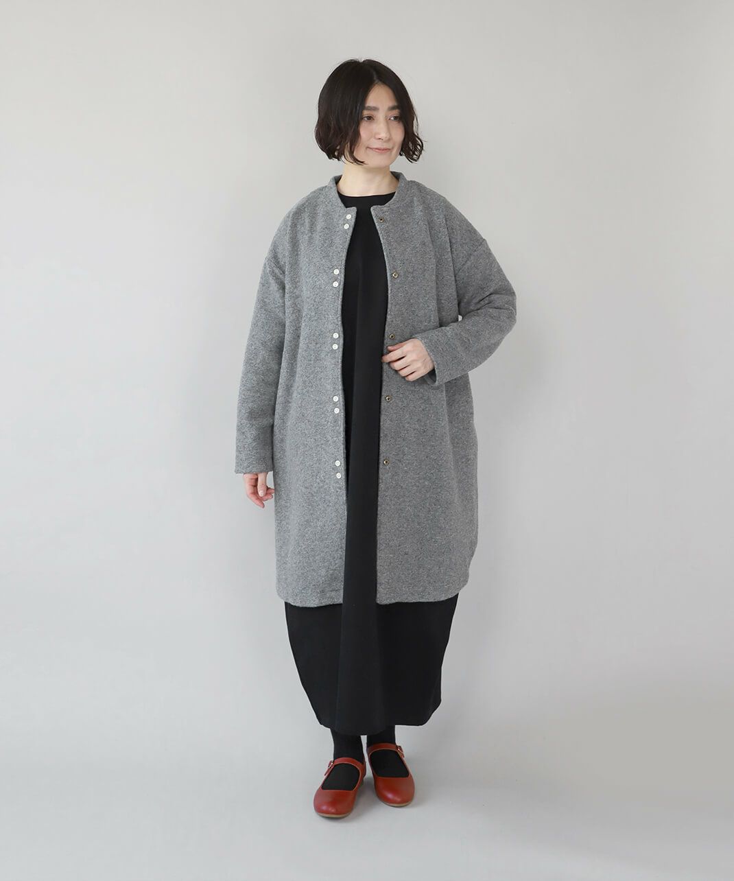 le ciel de demainコットンジャージーのカットソーワンピース