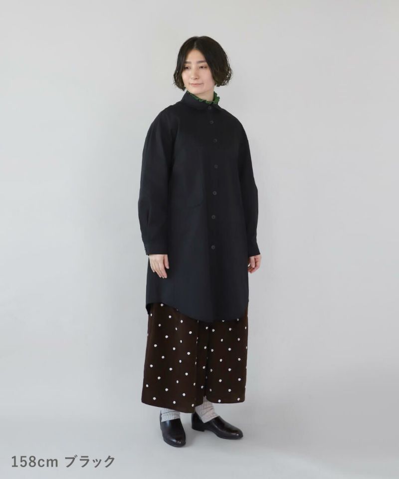 mumokutekiアシンメトリーデザインのコットンチュニック | mumokuteki