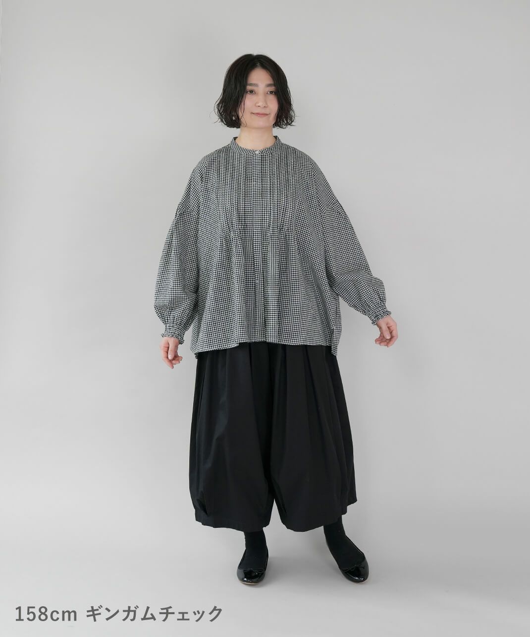 mumokutekiやわらかいコットンのピンタックブラウス | mumokuteki